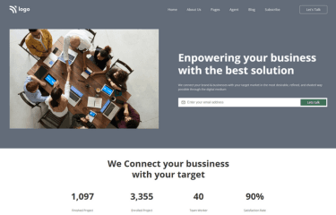 Business web design using tailwind